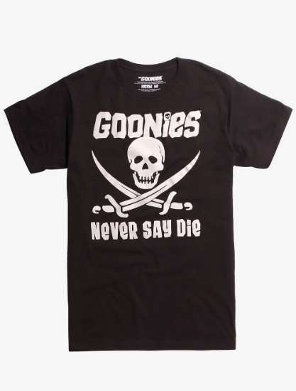 goonies never say die t shirt